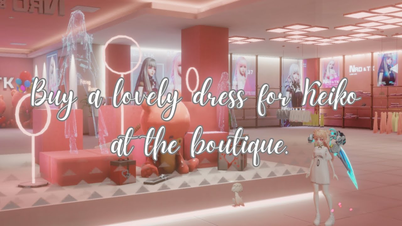 [Dragon Raja] Buy a lovely dress for Keiko at the boutique.