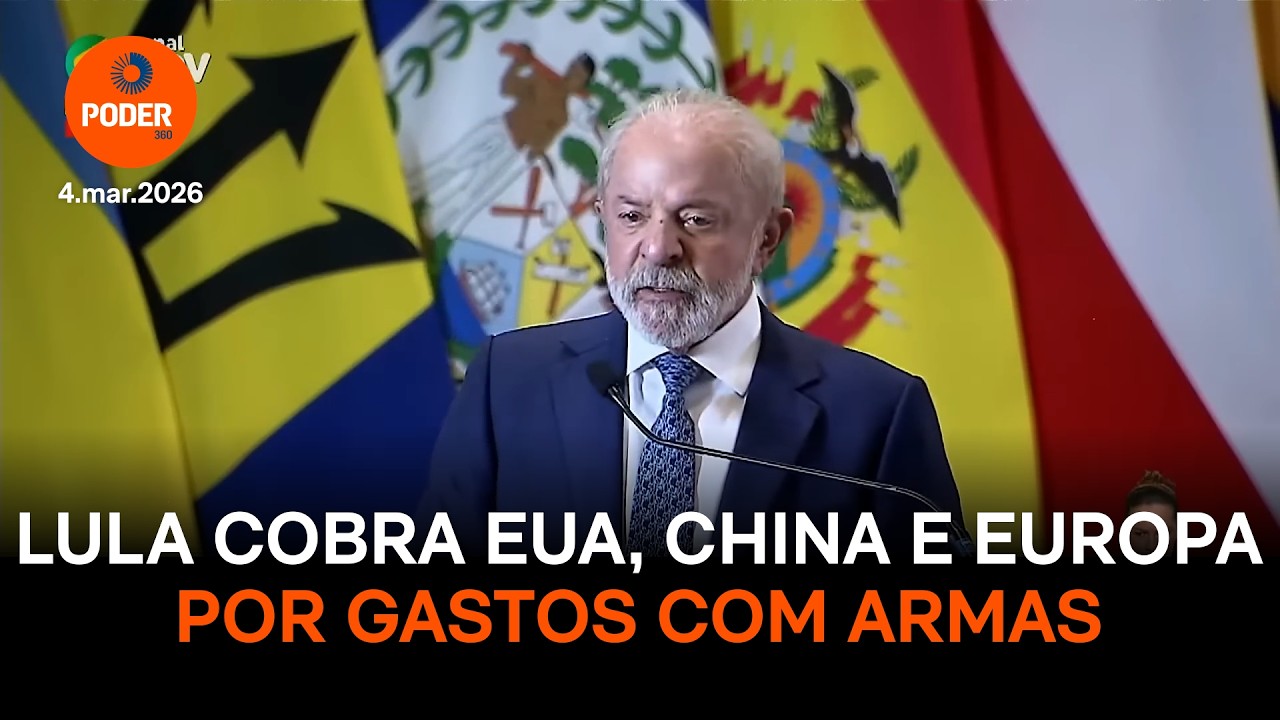 Lula cobra EUA, China e Europa por gastos com armas