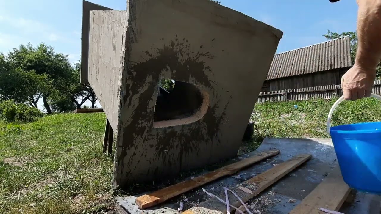 Туалет из пеноплекса ч.3, Styrofoam toilet, 3