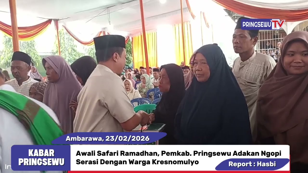 Awali Safari Ramadhan, Pemkab. Pringsewu Adakan Ngopi Serasi Dengan Warga Kresnomulyo 