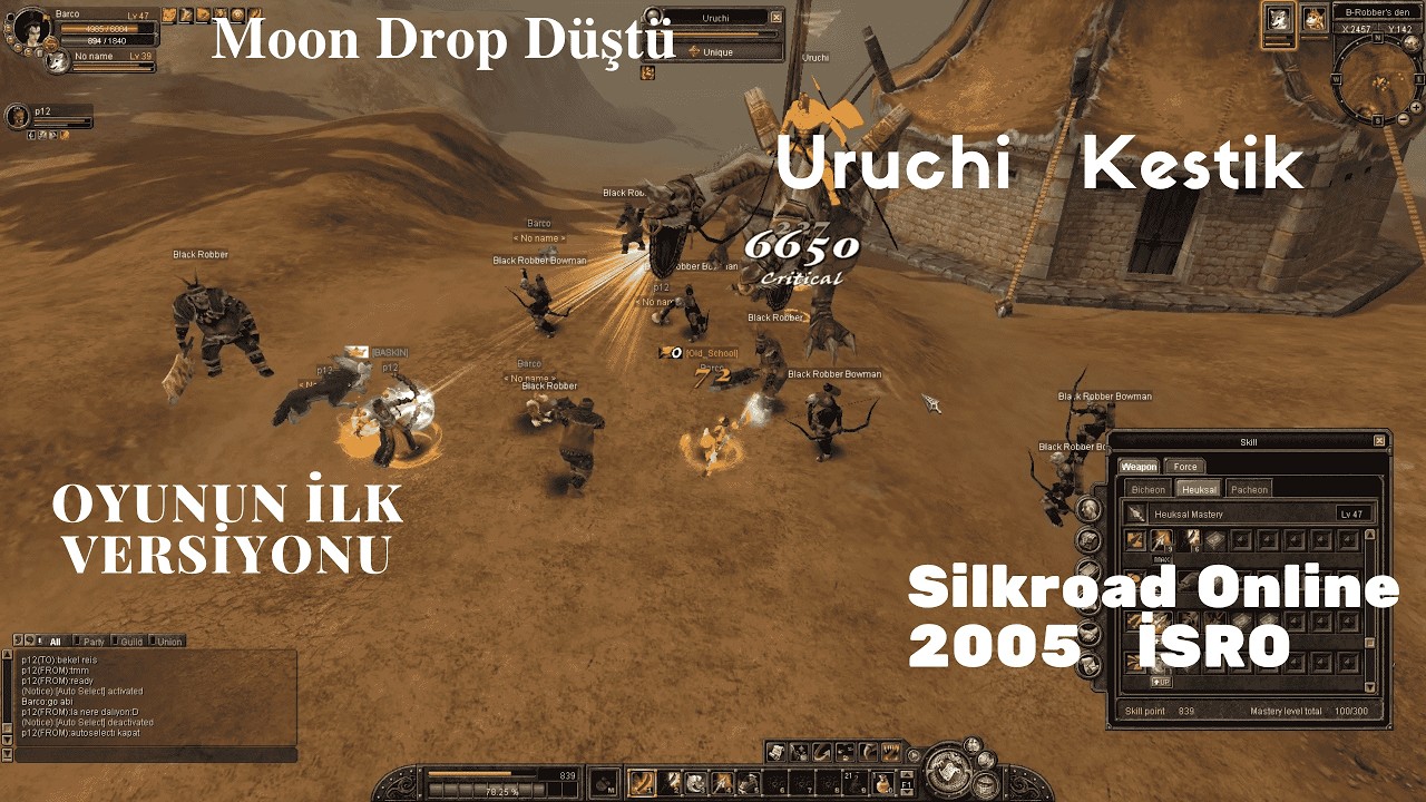 Silkroad Online İlk Versiyonu Str Glavie 4.Bölüm (Uruchi  Kestik) Moon Drop #silkroadonline
