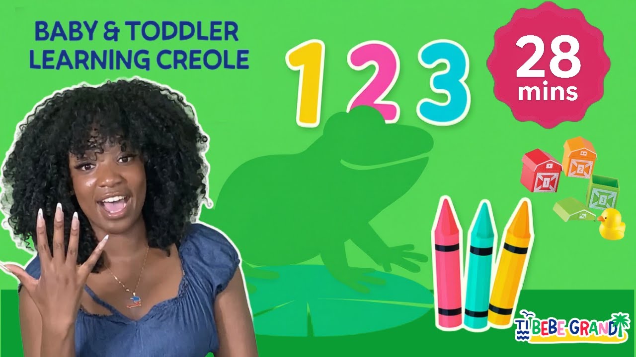 Ti Bebe Grandi - Ep. 2: KONTE! Learn to Count 1-10 in Kreyòl!