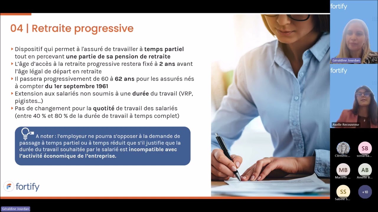 Webinar du 26/10/2023 - Fortify - Les questions pratiques sur la Réforme des Retraites