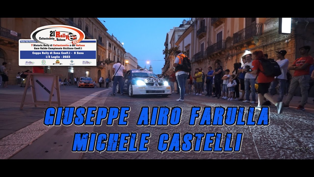 Rally Caltanissetta 2023 - Giuseppe Airo Farulla/Michele Castelli (Renault Clio S1600)
