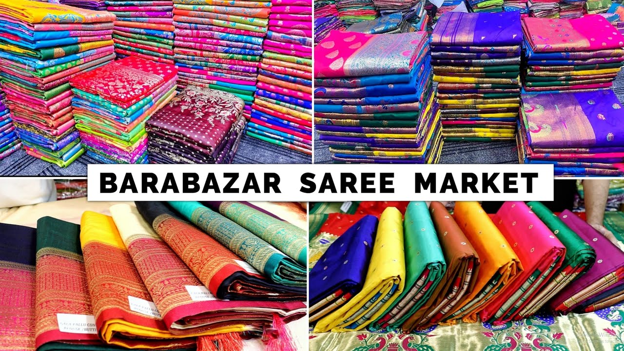 Barabazar Saree Wholesale Market // Exclusive Silk Saree - Wholesale Price // Barabazar Saree Market