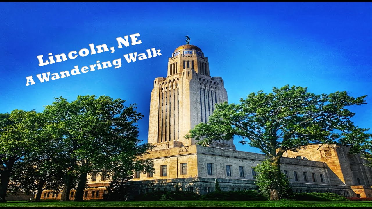 Lincoln, NE/ University of Nebraska-Capital Walk: Wandering Walks of Wonder Slow TV Walking Tour 4K