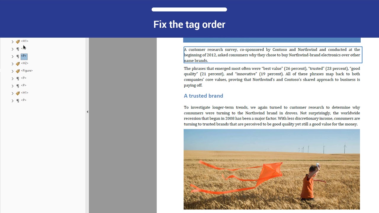 PDF Accessibility: Reading Order
