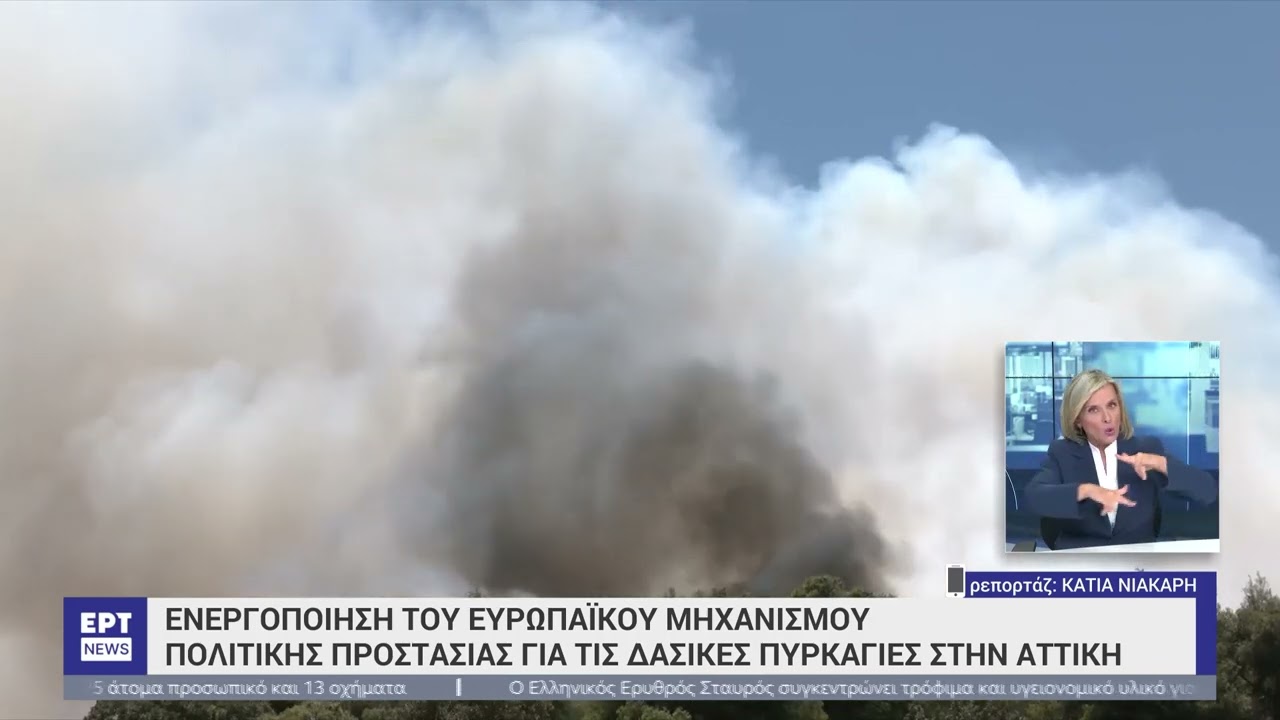 Ενεργοποίηση του Ευρωπαϊκού Μηχανισμού Πολιτικής Προστασίας για τις πυρκαγιές | 12/8/2024 | ΕΡΤ