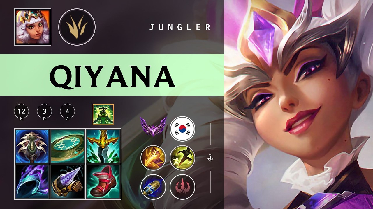 Qiyana Jungle vs Ambessa - KR Master Patch 26.03