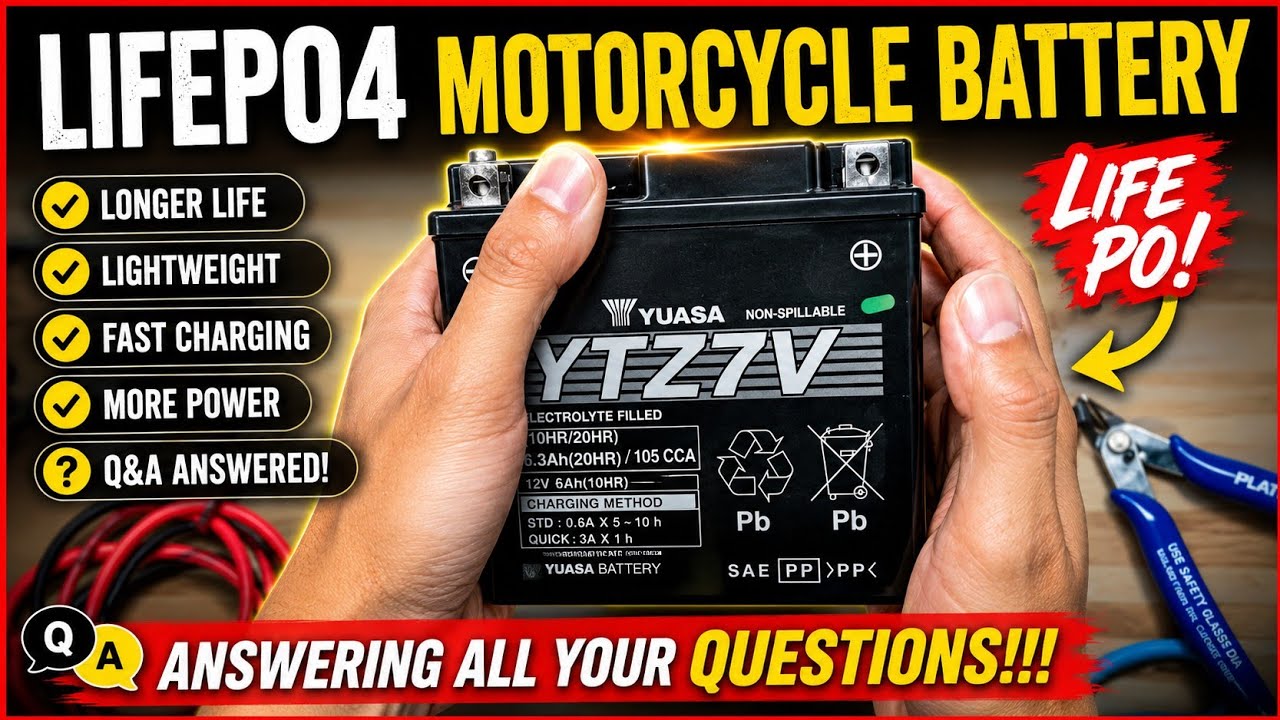 LIFEPO4 MOTORCYCLE BATTERY UPDATES