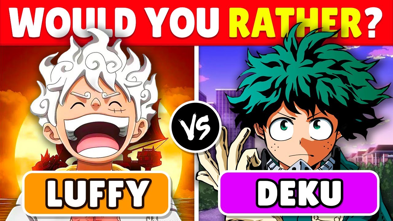 🏴‍☠️ WOULD YOU RATHER..? ANIME Edition 🐉🍥 | 40 IMPOSSIBLE CHOICES