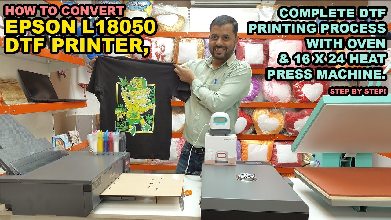 Epson L18050 DTF Printer Combo: Full Tutorial, Setup, Oven Process & 16x24 Heat Press Guide!
