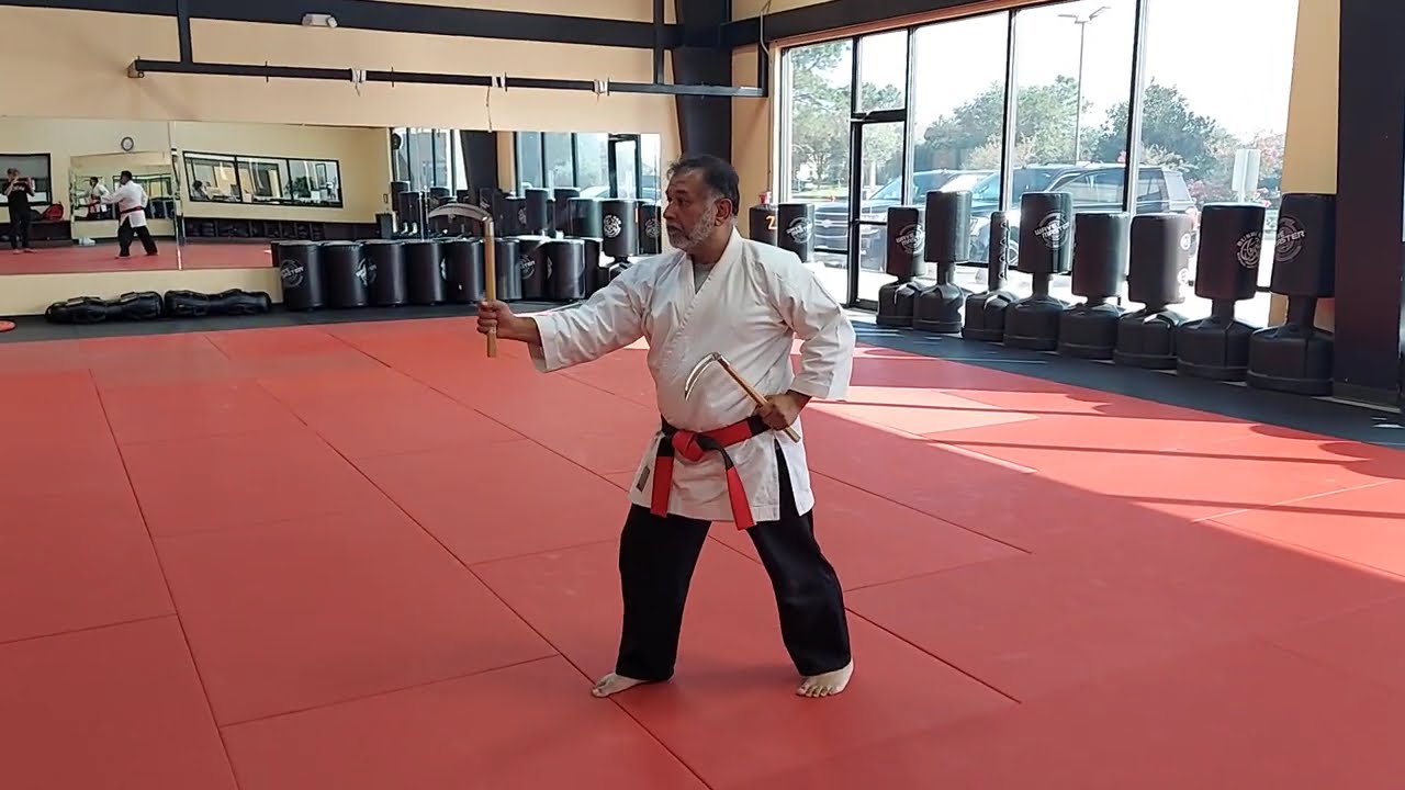 Kama Basic Kata1  ZeeMartialArts #traditionalweapons  #martialweapons #kamakata #kata #martialarts