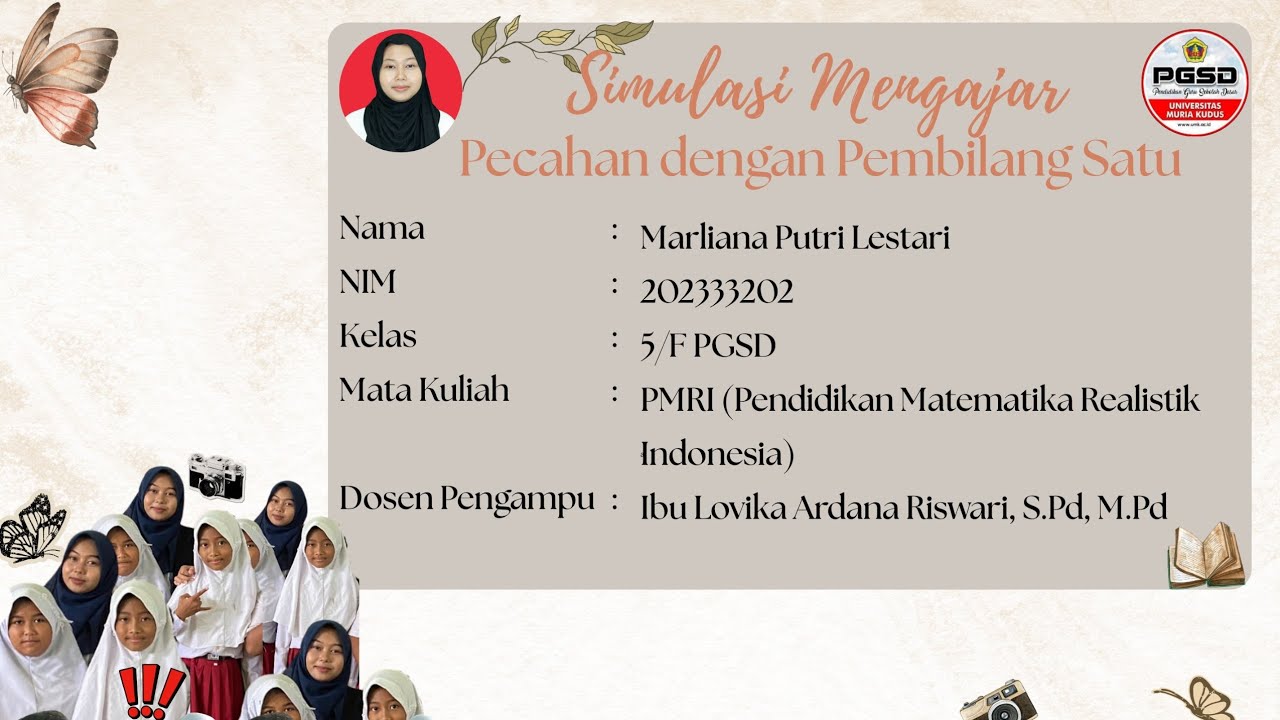 Video Simulasi Mengajar (Pecahan dengan Pembilang Satu) Marliana Putri Lestari 5F PGSD