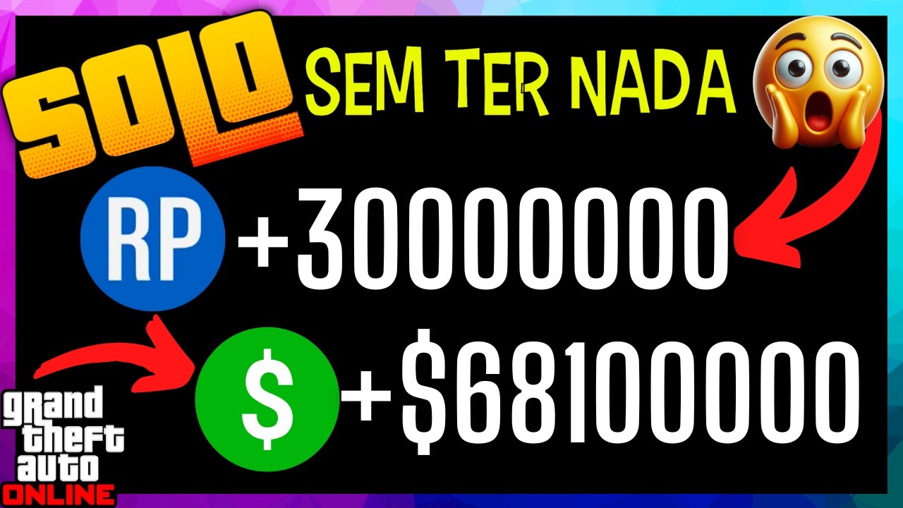 🔥 GTA Online 💲 Como Ganhar RP Infinito e Dinheiro SOLO (Ganhe Milh&otilde;es R&aacute;pido)