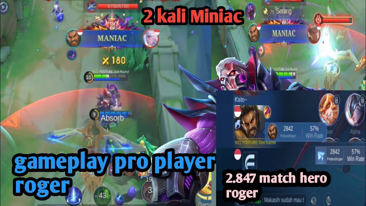 INI RAHASIANYA!!! gameplay pro player roger 