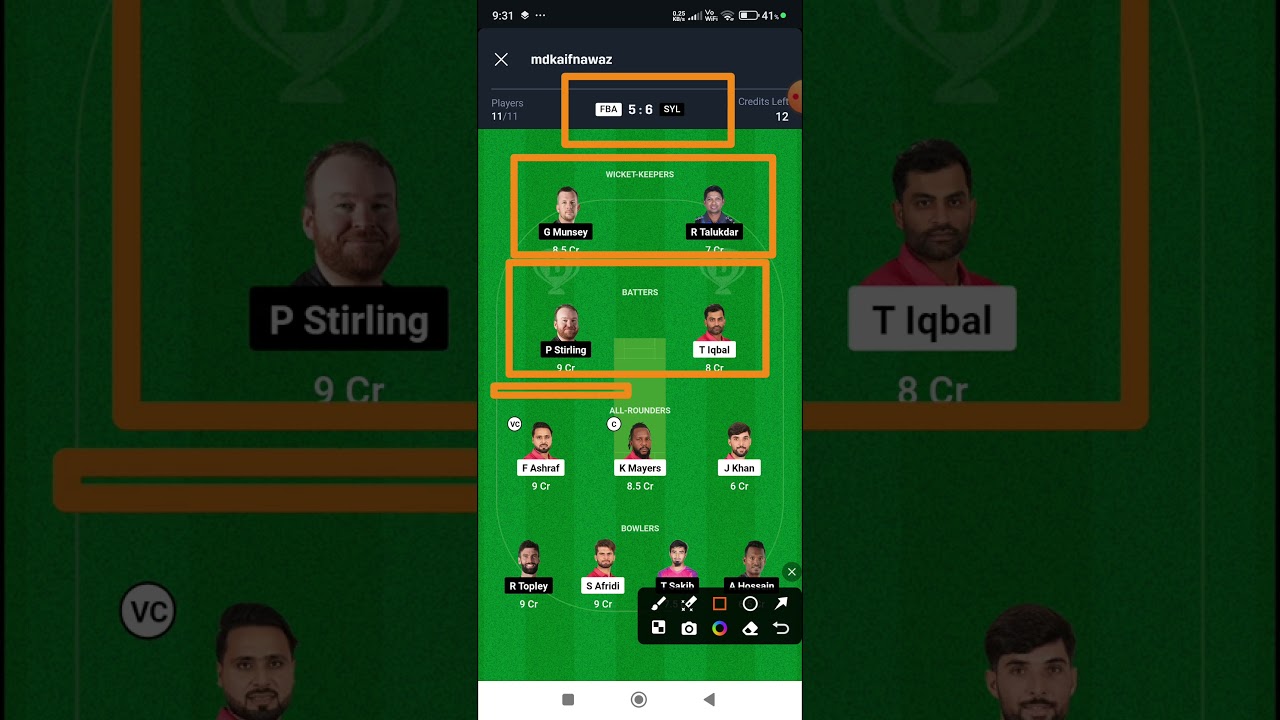 Fba vs Syl Dream11 Prediction|Syl vs Fba|Syl vs Fba 12th Bpl Match Prediction|Syl vs Fba Dream11