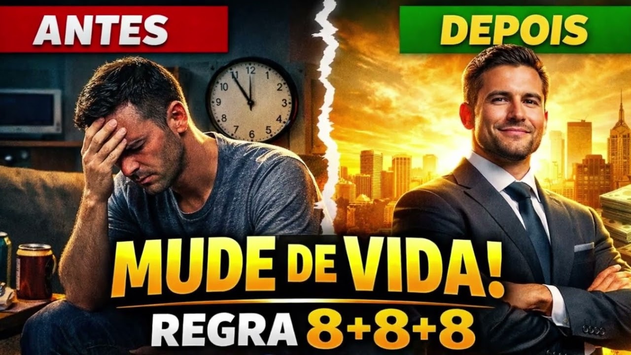 MUDE DE VIDA EM 30 DIAS – A Regra 8+8+8 Que Poucas Pessoas Usam