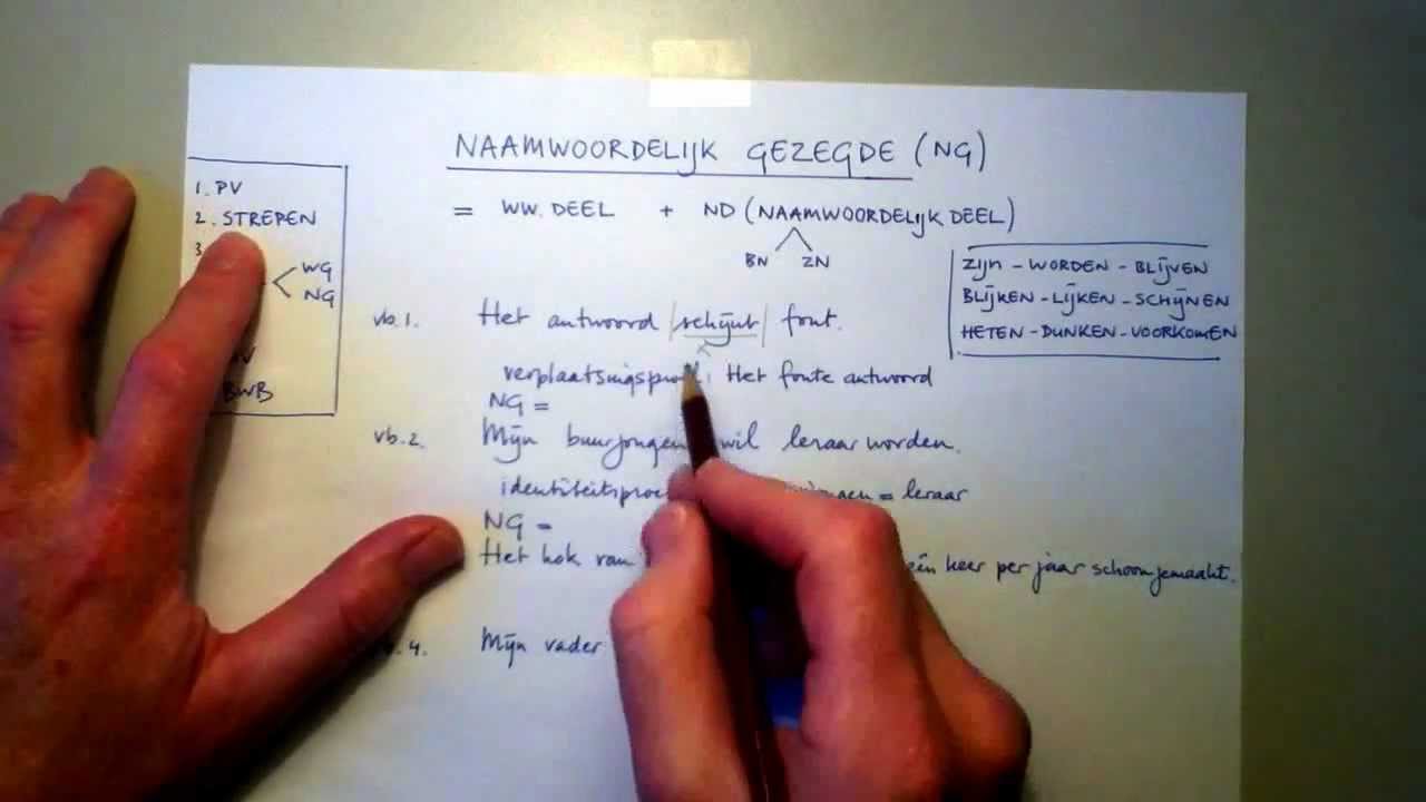 Naamwoordelijk gezegde