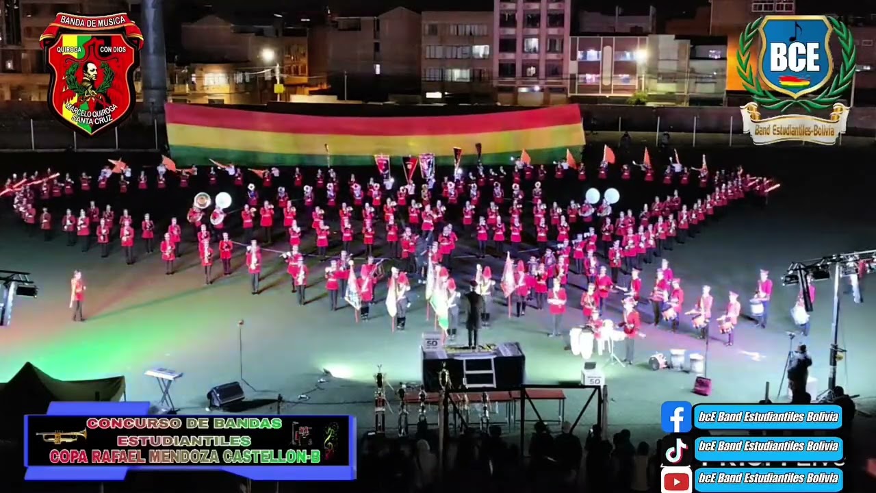 1er Lugar U.E. Marcelo Quiroga Santa Cruz Bandas Fiscales La Paz Copa Rafael Mendoza Castellon 
