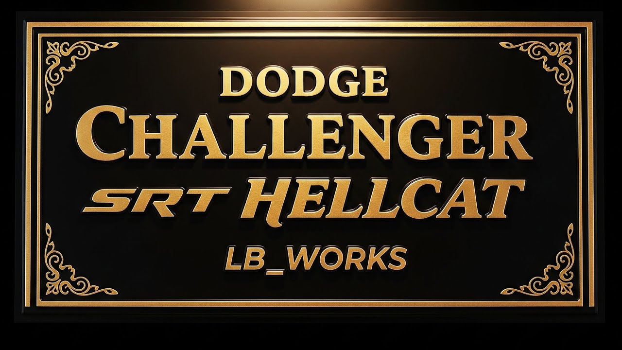 The Tarmac Works Dodge Challenger SRT Hellcat LB_Works #diecast 