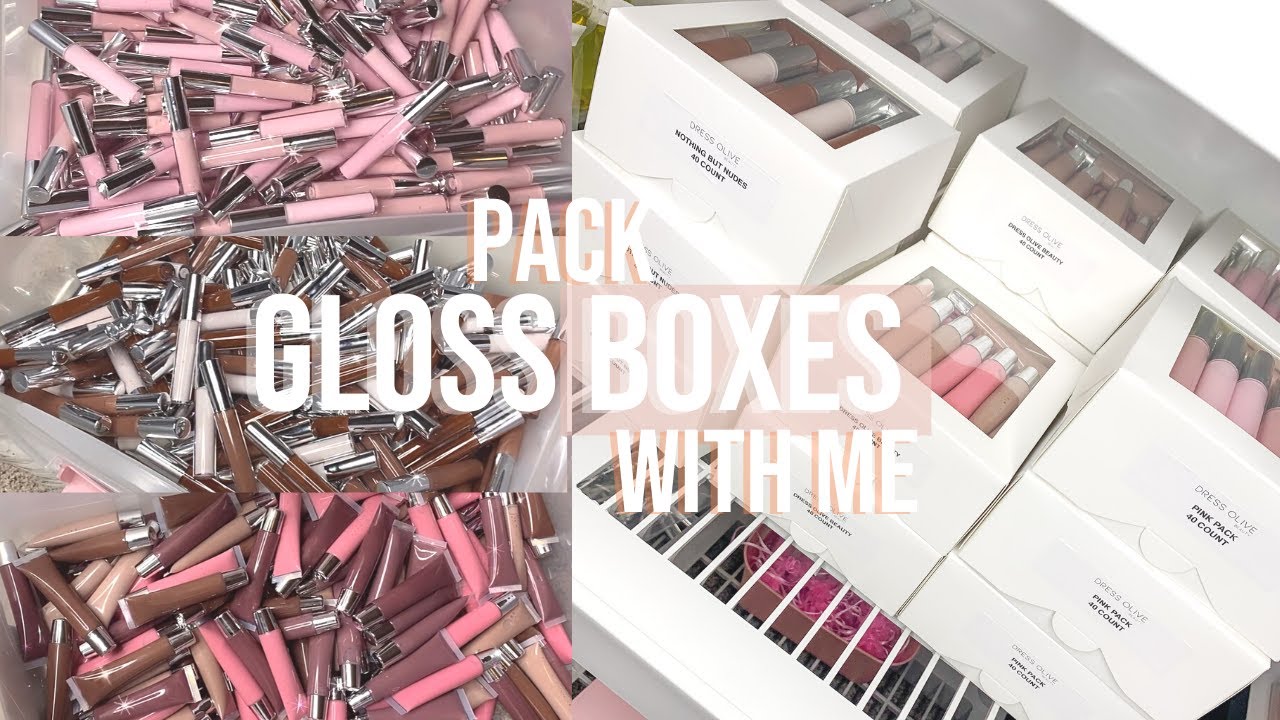 Entrepreneur Vlog | Ep. 11 | I Filled 700+ Tubes | Packing Gloss Boxes | Dress Olive Beauty