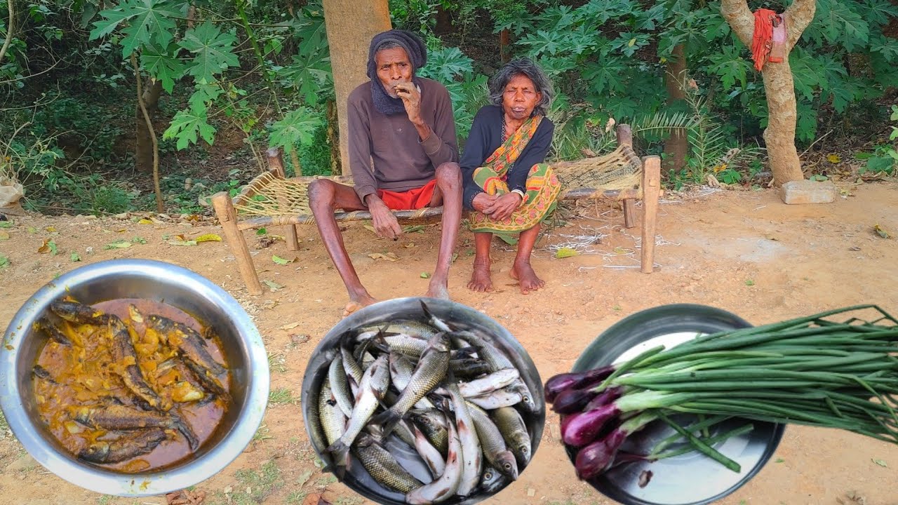 100years old GRANDMA & GRANDPA lifestyle || cooking small FISH CURRY || old age lifestyle 
