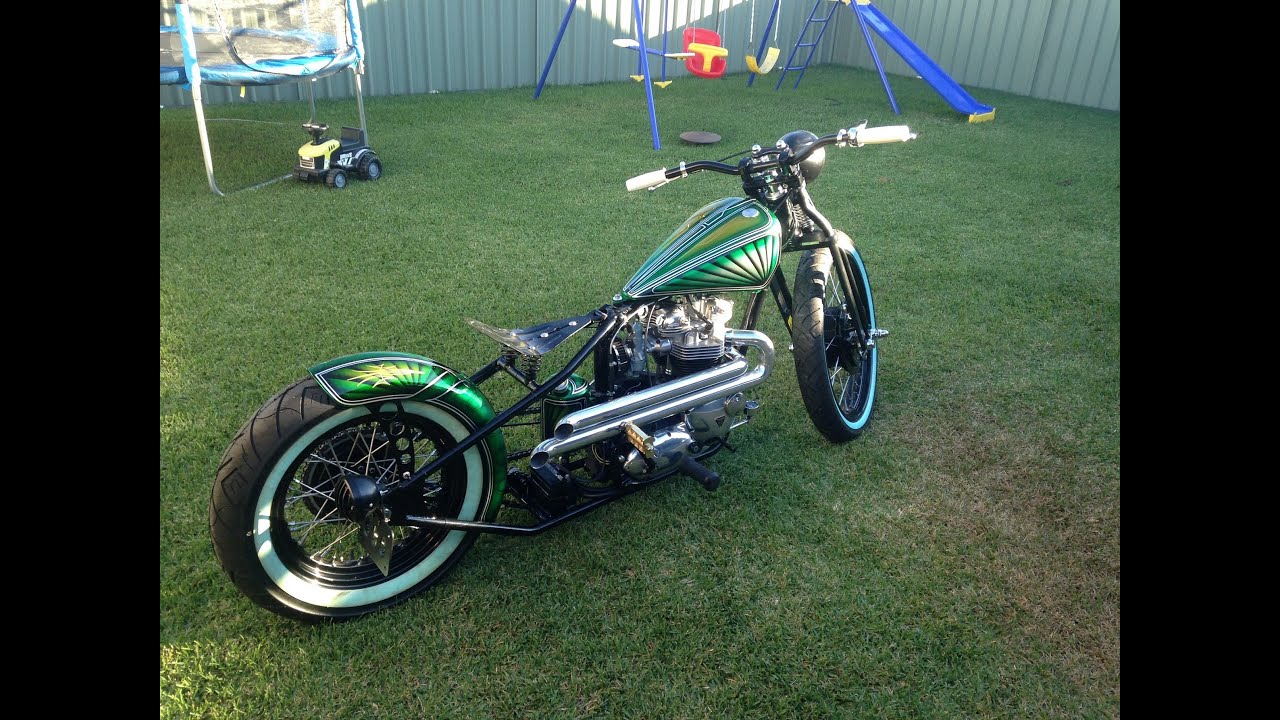 triumph 650 bobber build t120