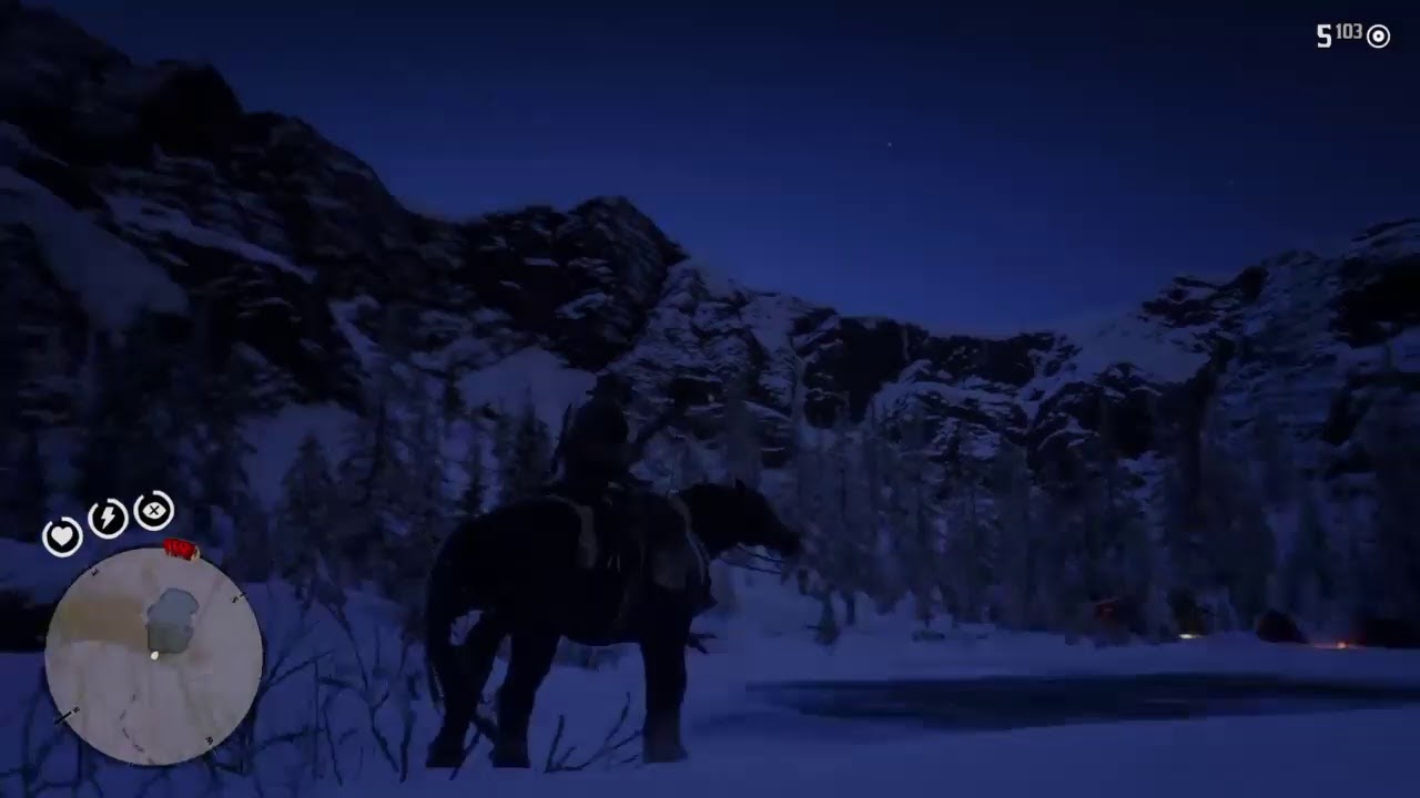Red Dead Redemption 2:Strange howl investigation(I call it the ghost wolf of Ambarino)