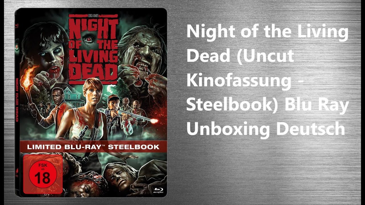 Night of The Living Dead 1990 Steelbook UNCUT Blu Ray Unboxing Deutsch