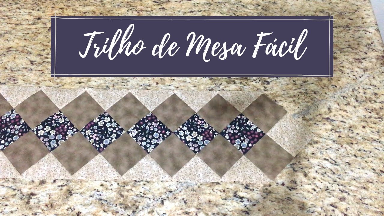 Trilho de Mesa Super Fácil | Patchwork