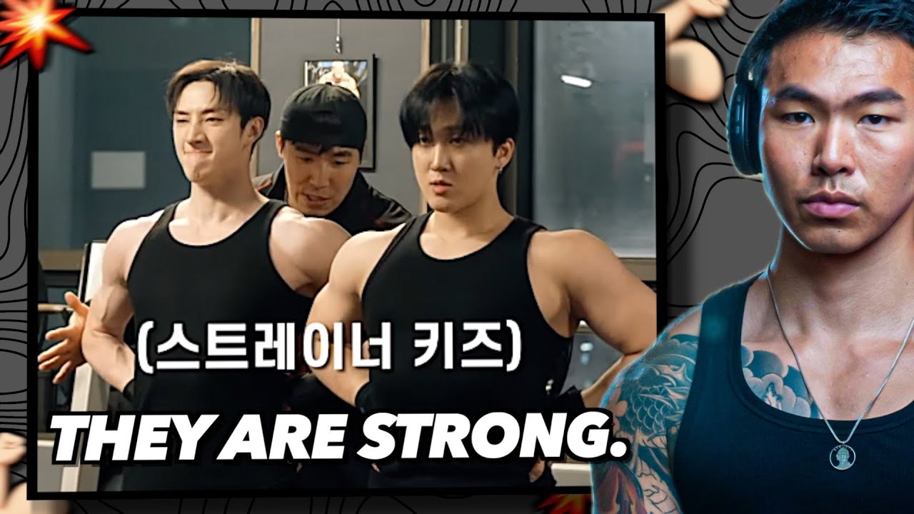 Реакция спортсмена на видеоблог Bangchan & Changbin Gym с Джон Куком