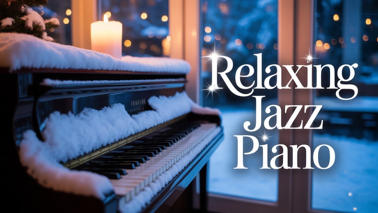 Moonlit Winter Café Harmonia | Relaxing Jazz Piano & Soft Strings for Peace