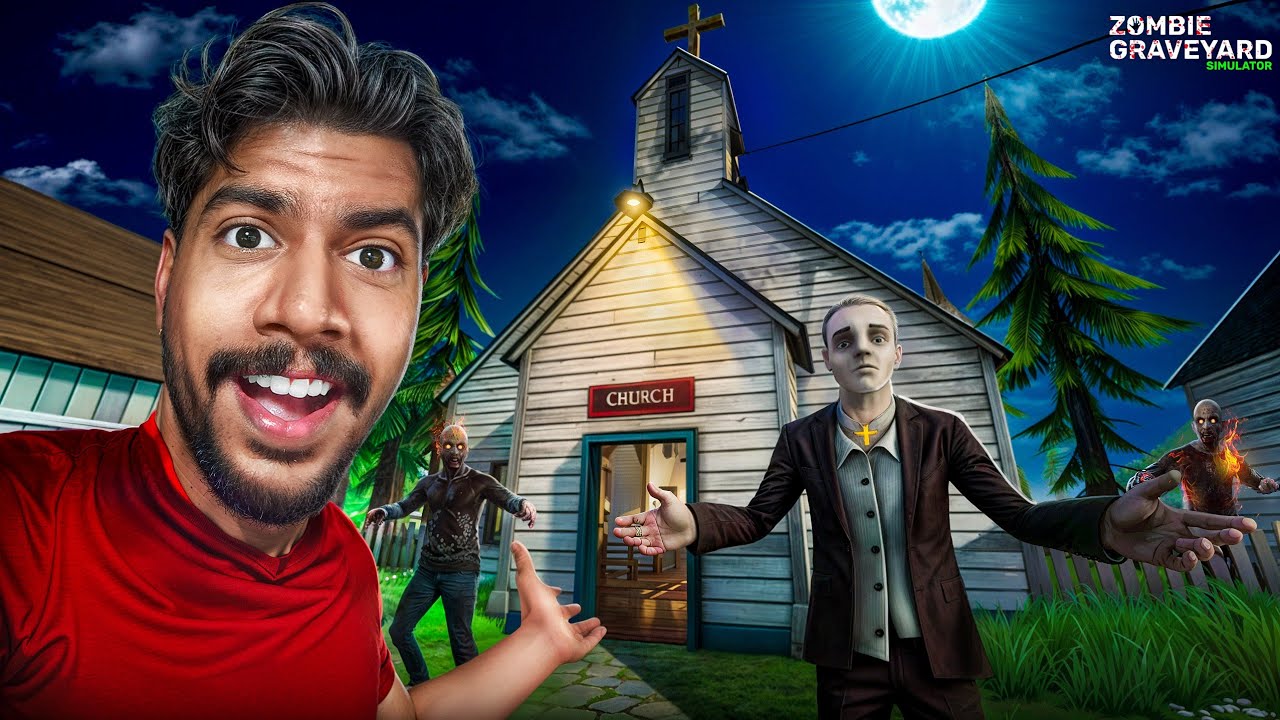 I Hired a PRIEST for My Church in Graveyard 🪦!! Zombie Graveyard Simulator #7 