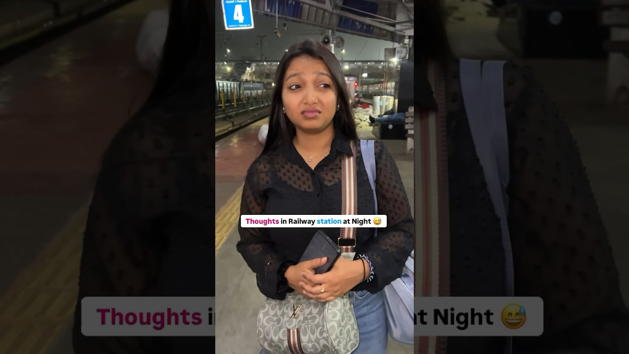 Night at Railway Station 😂 #Shorts #railway #train