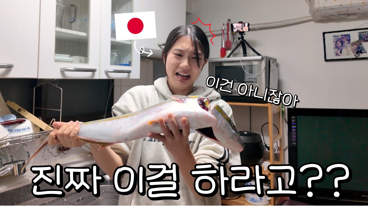 【한일커플】 과연? 22살 일본인 여자 한국 시댁에서 회 뜰 수 있을 것인가? (feat.시아버지)
