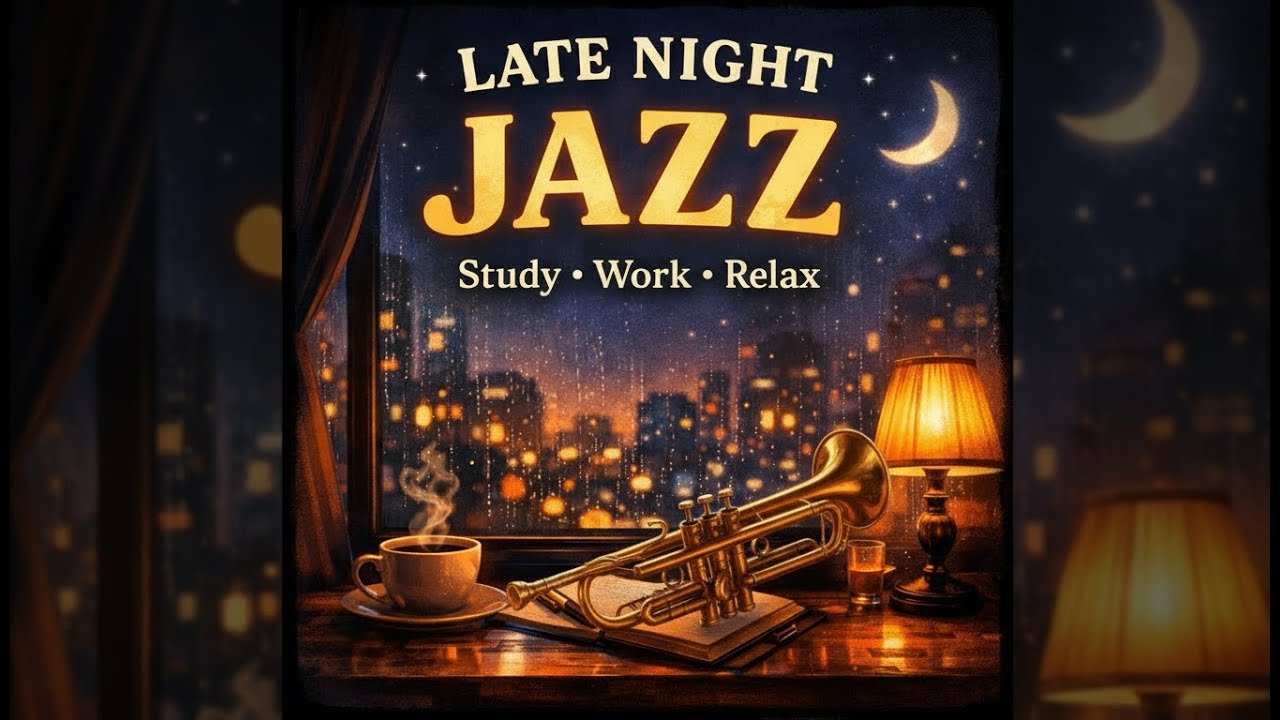 Late Night Jazz 🌙 Lo-Fi Chillhop for Study, Work & Relax