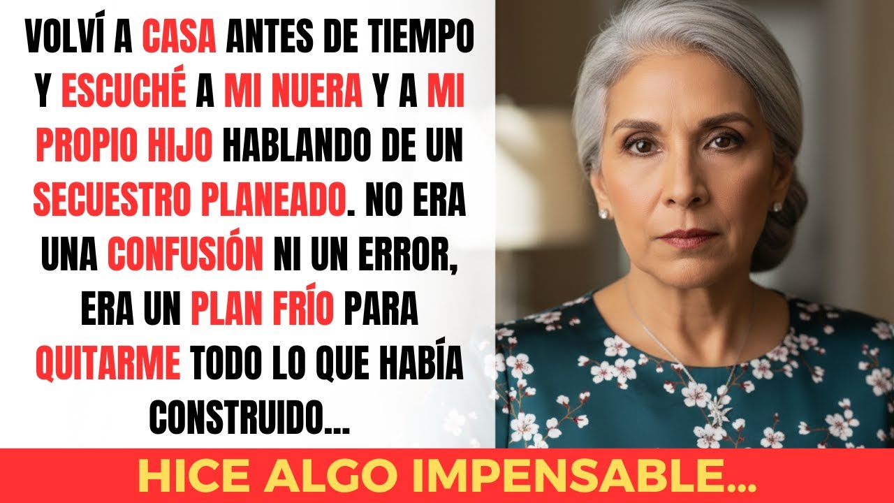 Llegué a casa y escuché a mi nuera y a mi hijo planeando mi secuestro… Pero se equivocaron...