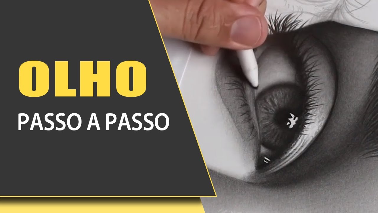 DESENHANDO UM OLHO REALISTA PASSO A PASSO