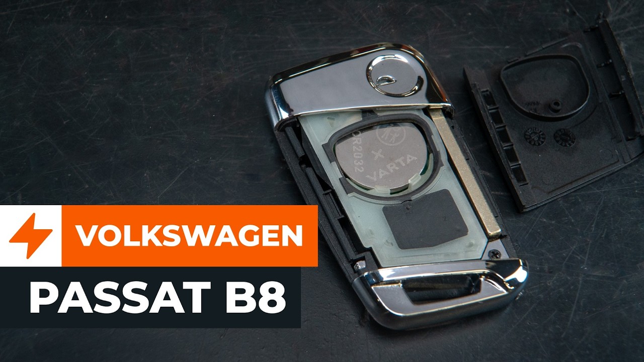 VW Passat B8 Schlüssel batterie wechseln ✅ Die beste Methode!