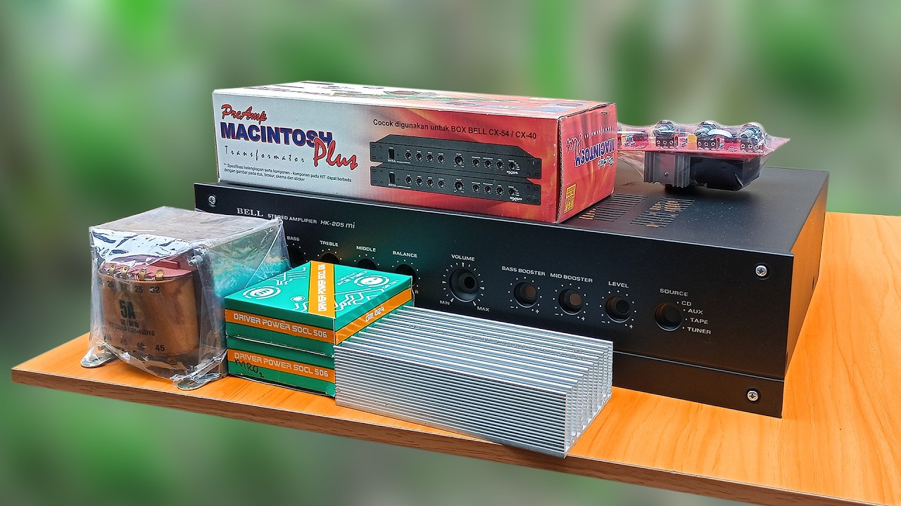Harga komponen untuk merakit power amplifier plus parametrik produk bell