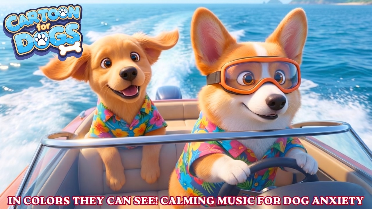 Best Dog Cartoon for Puppies to Watch, in Colors They Can See! 🐶 Anti-Anxiety & Prevent Boredom