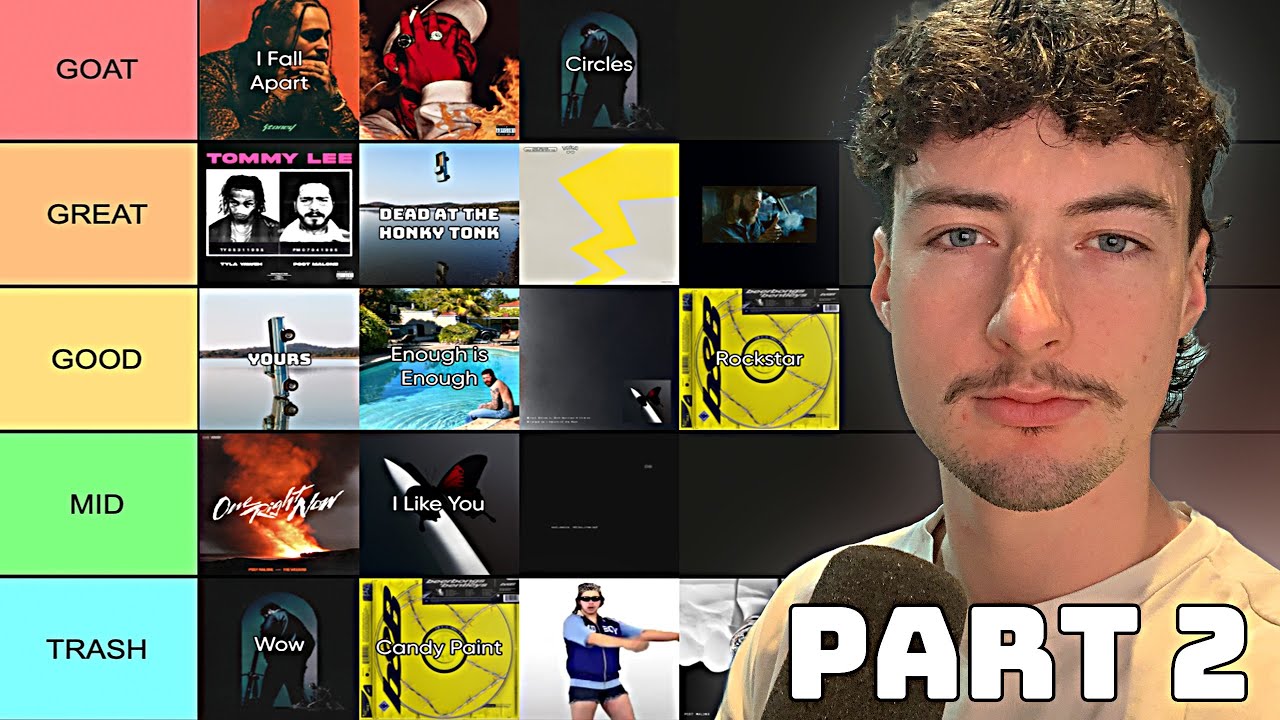 RANKING Every POST MALONE Song! (Tier List) PART 2