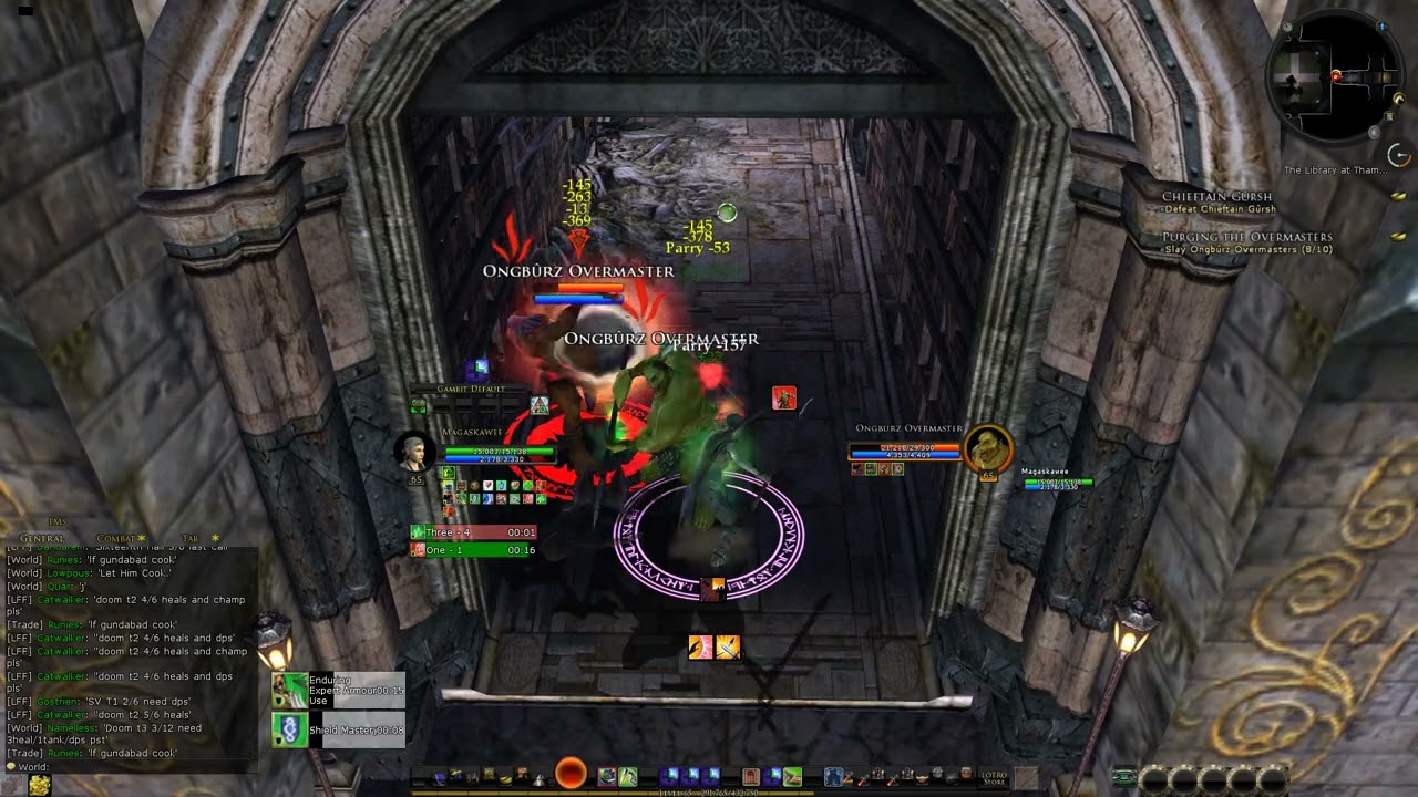 Lotro:  The Library at Tham Mírdain  (warden lvl 65 solo)