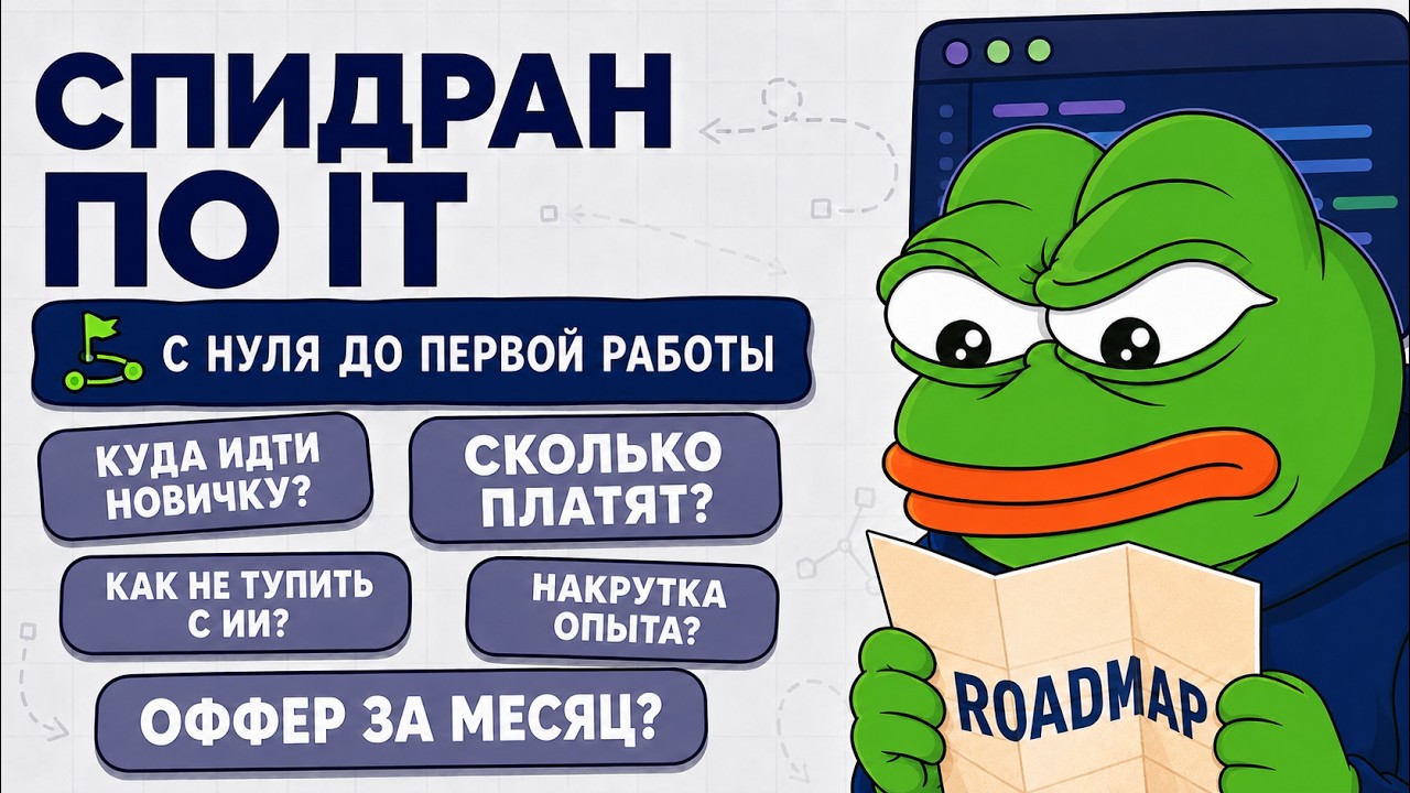 СПИДРАН ПО IT 2026: куда идти НОВИЧКУ для БЫСТРОГО старта? (Backend, DevOps, ML, 1С, QA, GameDev)