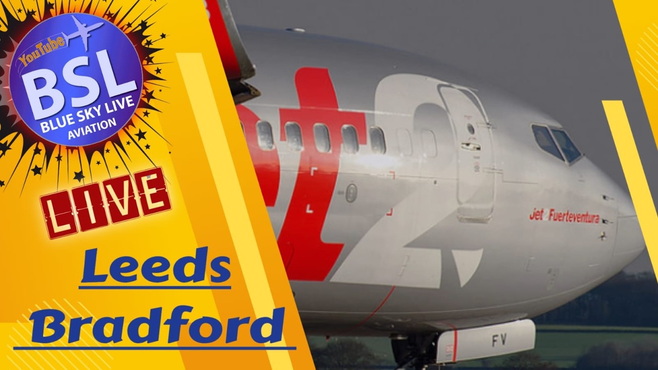 🔴Live  Aviation - Leeds Bradford  Airport - Plane spotting and chat