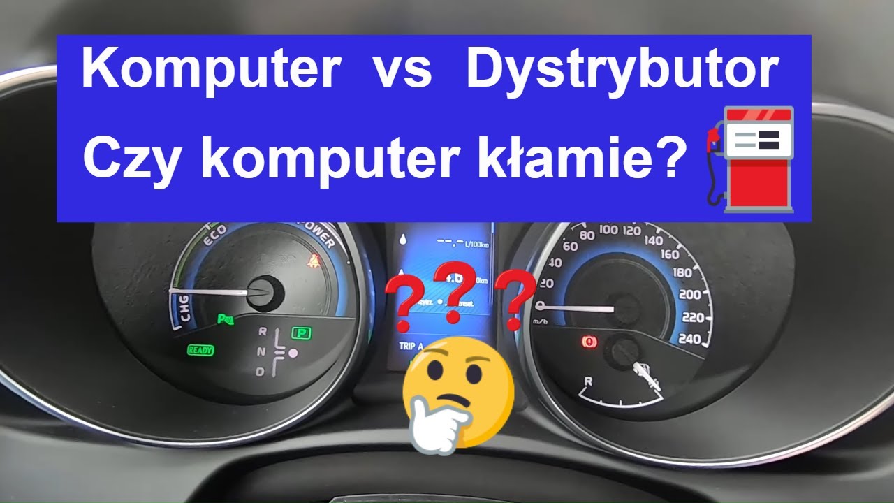 Czy komputer w aucie kłamie? Dystrybutor kontra komputer czyli test spalania Toyota Auris Hybrid