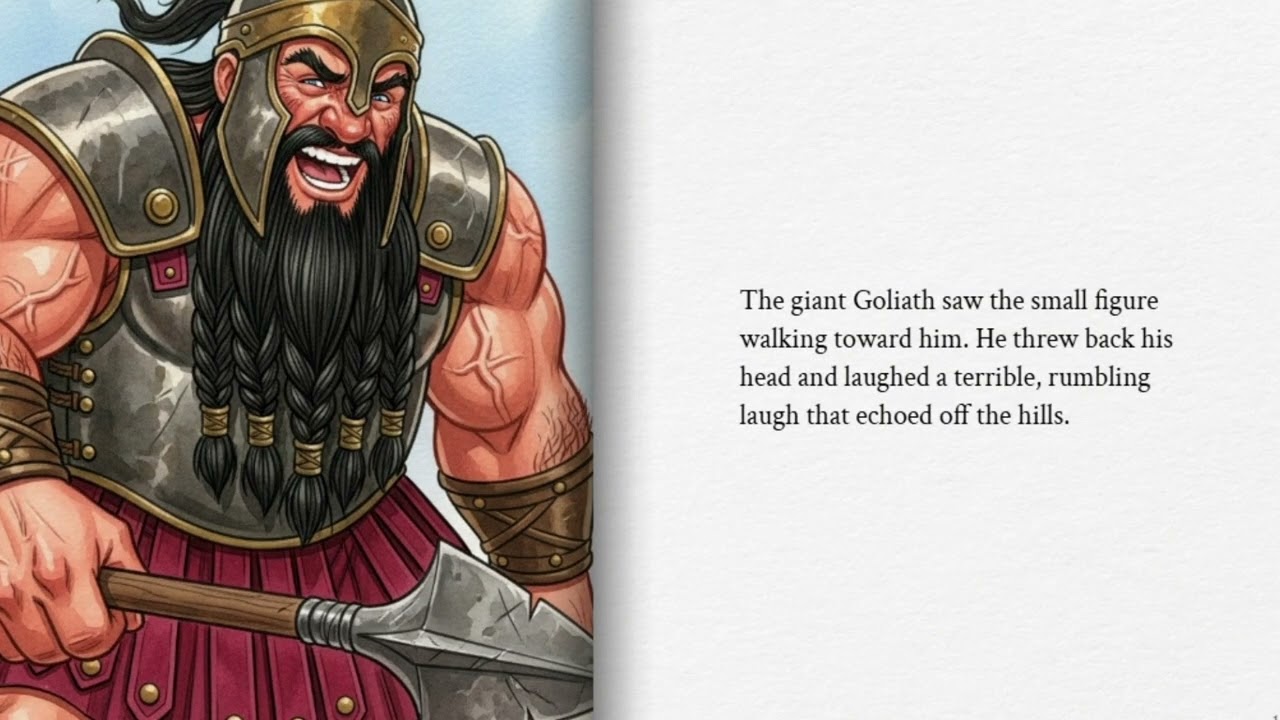David and Goliath Bible Story for Kids | David and the Little Stone | Story of Faith and Courage