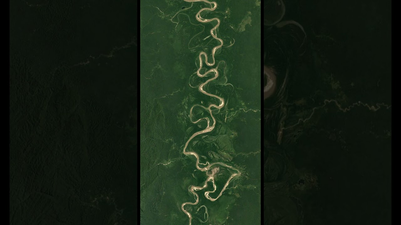Timelapse of Ucayali River, Peru from 1984 to 2020