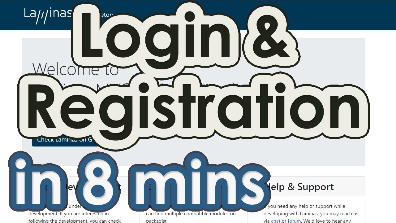 Create custom Users Login & Registration modules - Laminas Starter Kit